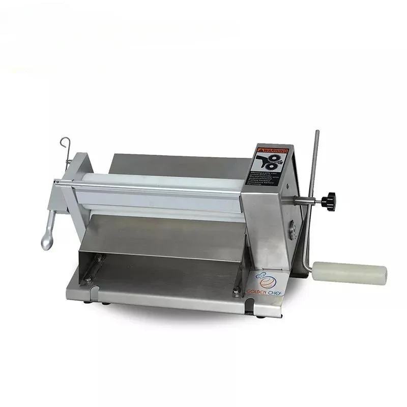 Table Top Small Mini Dough Roller Pizza Rolling Machine Worm Wheel Commercial Use Manual Dough Roller