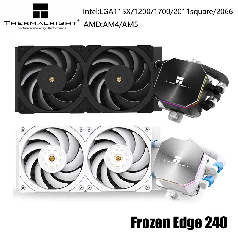 Thermalright Frozen Edge 240mm Water Cooling 5V ARGB Radiator With PWM B12 Fan For Intel LGA 115X 1200 1700 2011 2066 AM4 AM5