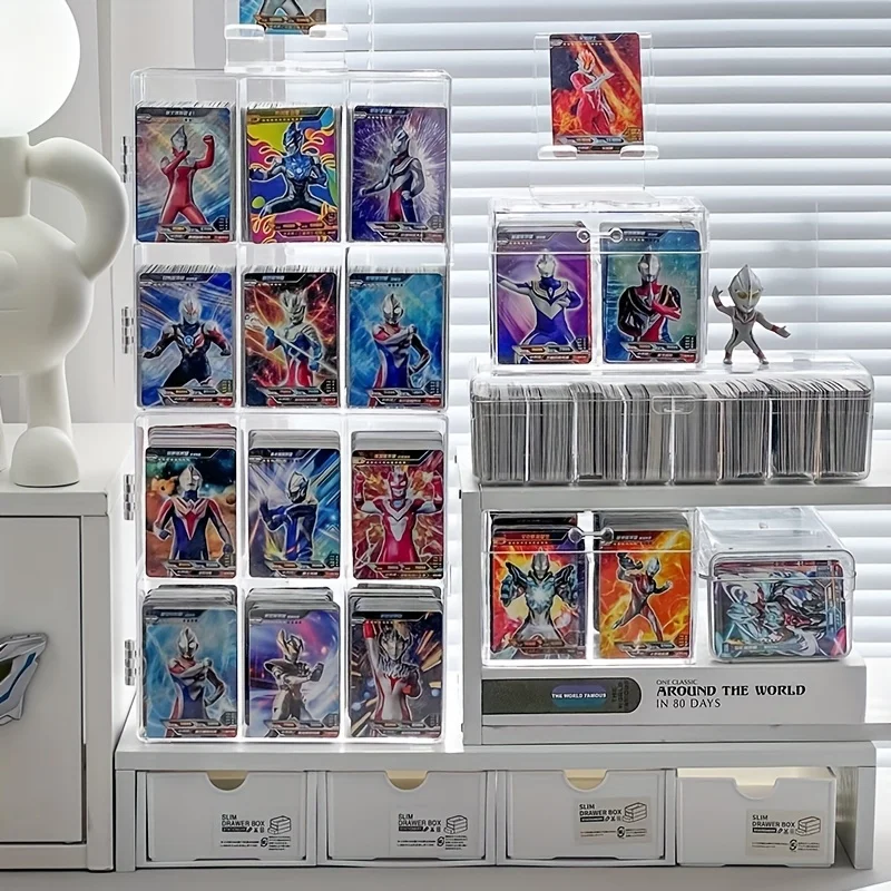 Ultraman card collection box card sorting points card redeeming points card sorting bin dust boxes