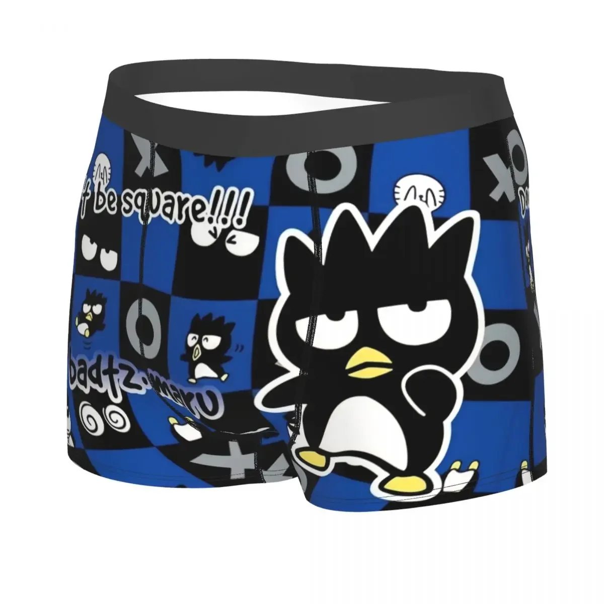 Custom Novelty BAD Badtz-Maru Sanrio Cartoon XO Child Boxers Shorts Panties Men's Underpants Breathable Briefs Underwear