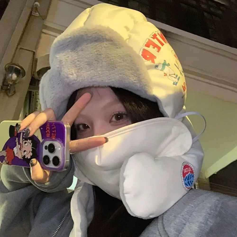 

Милые теплые зимние шапки, ветрозащитная утепленная русская ушанка, повседневная мягкая лыжная шапка для мужчин и женщин