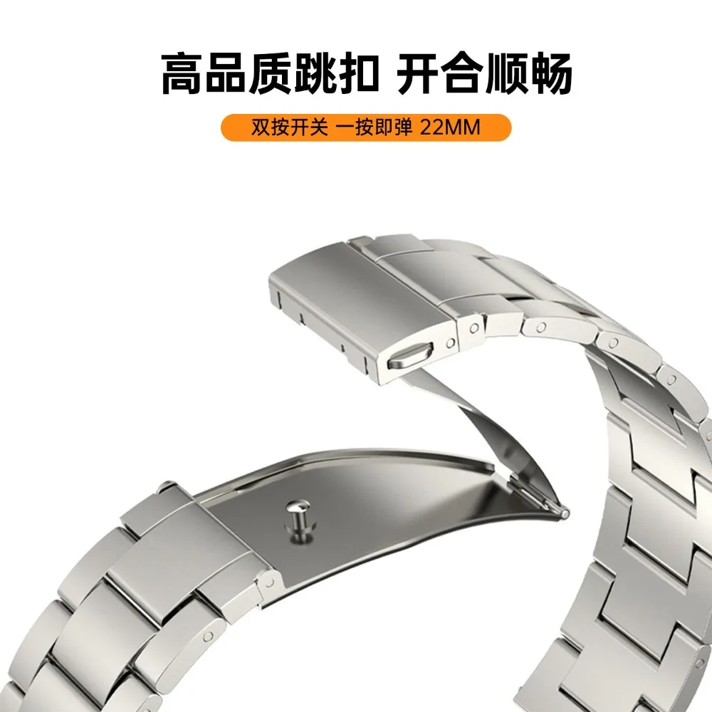 Metal Strap for Huawei Watch GT5 Pro 46mm/GT5 4 3 2 2e Bracelet 22mm Stainless steel Band for Huawei Watch 4 3 GT2 Pro 46mm Belt