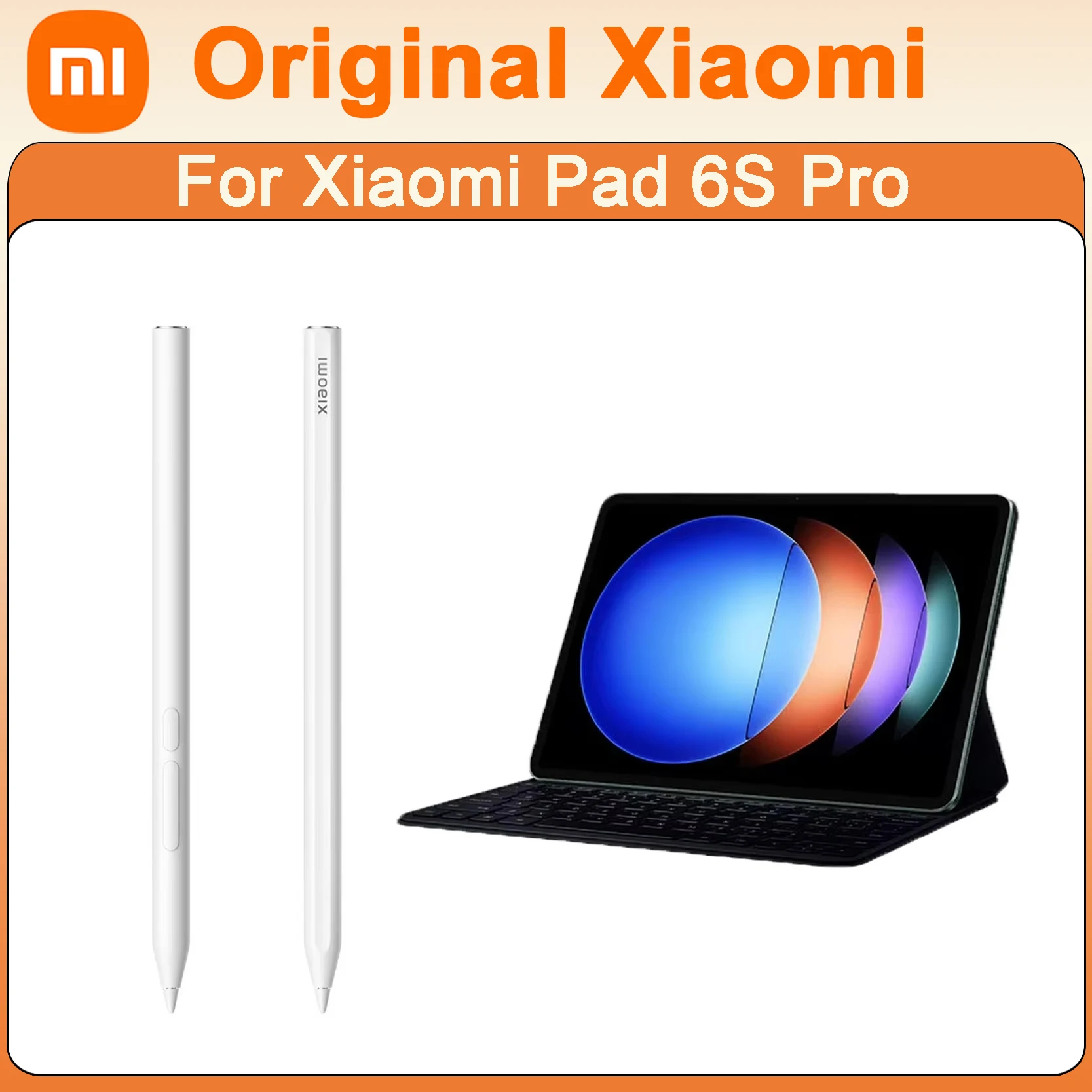 

Original Xiaomi Focus Stylus Pen and Pad 6S Pro 12.4 Keyboard Case No Touchpad Keyboard Magnetic Flip Case Combination Set