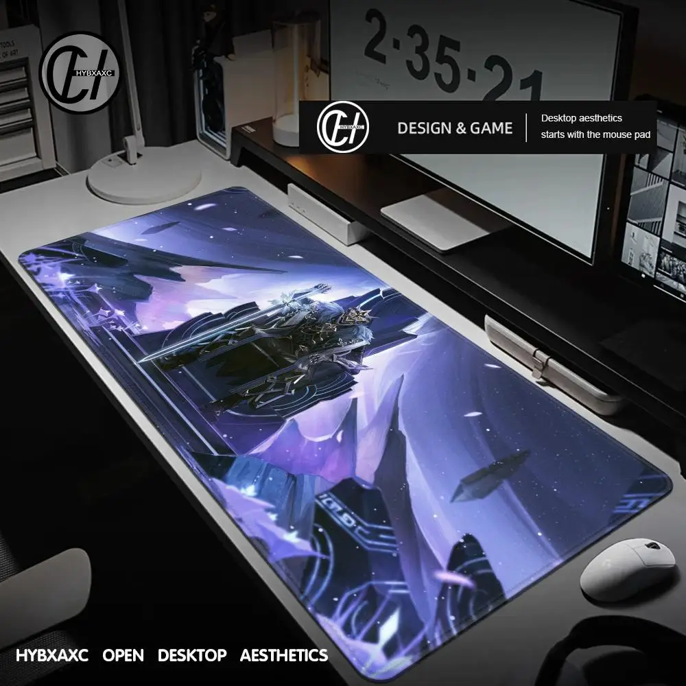 

Cool Capitano Genshin Impact Mouse Pad Gaming Laptop Non-slip PC Computer Mice Mat XXL Deskmat Durable Student Writing Pad