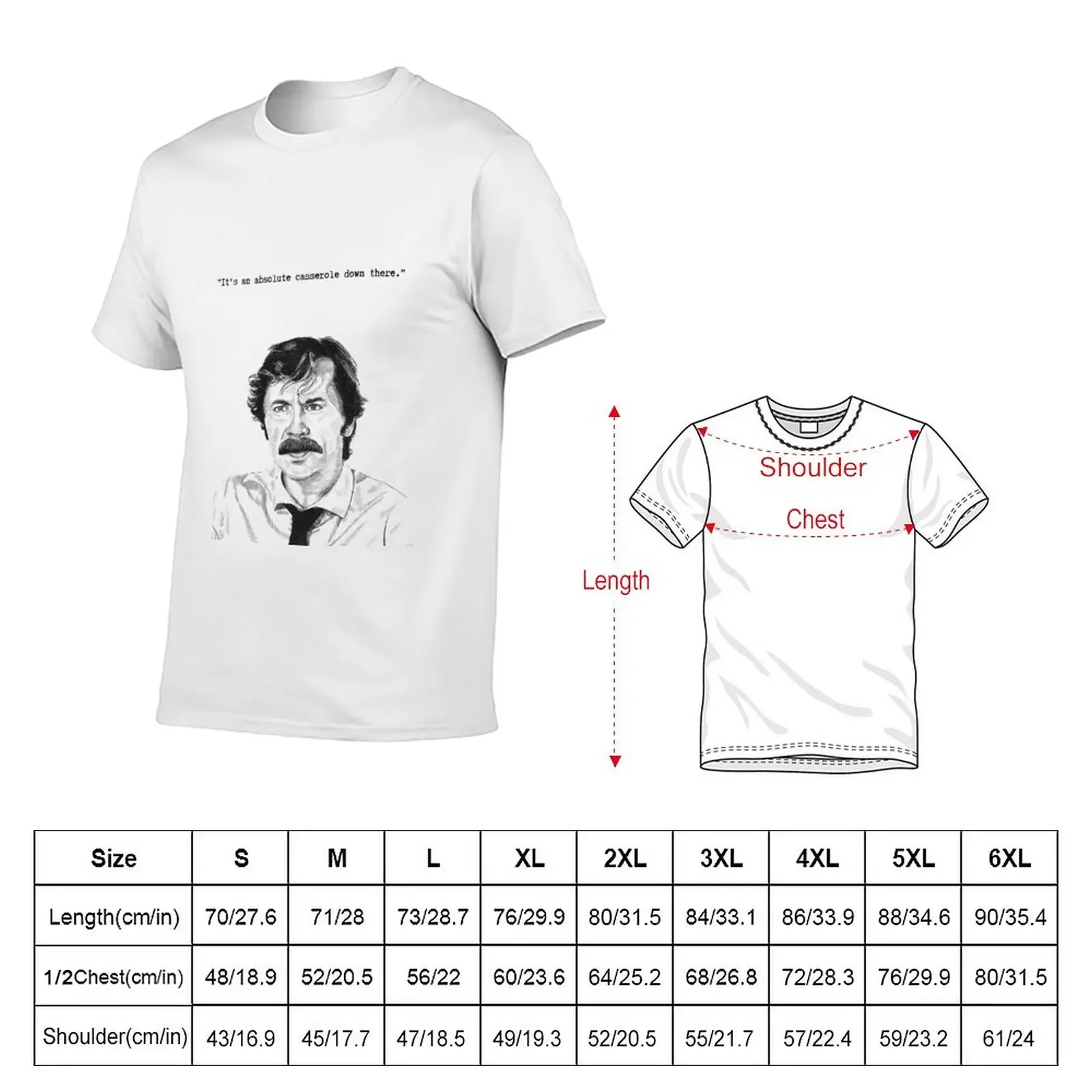 mike Wozniak, Taskmaster, It's an absolute casserole down there. T-Shirt graphics kawaii clothes mens graphic t-shirts anime