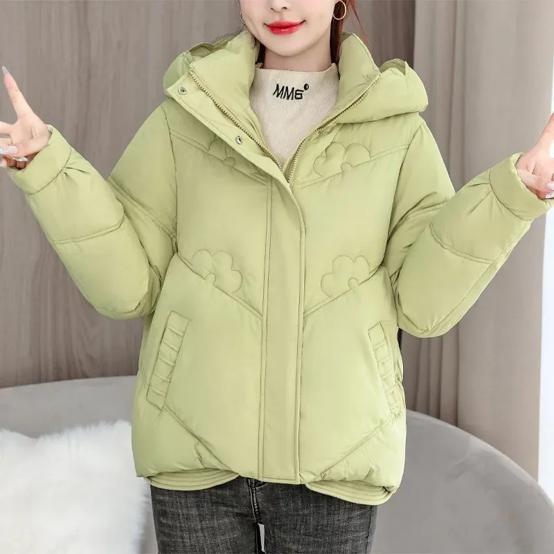 2025 nouvelles femmes Parkas hiver chaud ample gonflé manteaux coton rembourré vestes mode coréenne à capuche femme coton vêtements d'extérieur