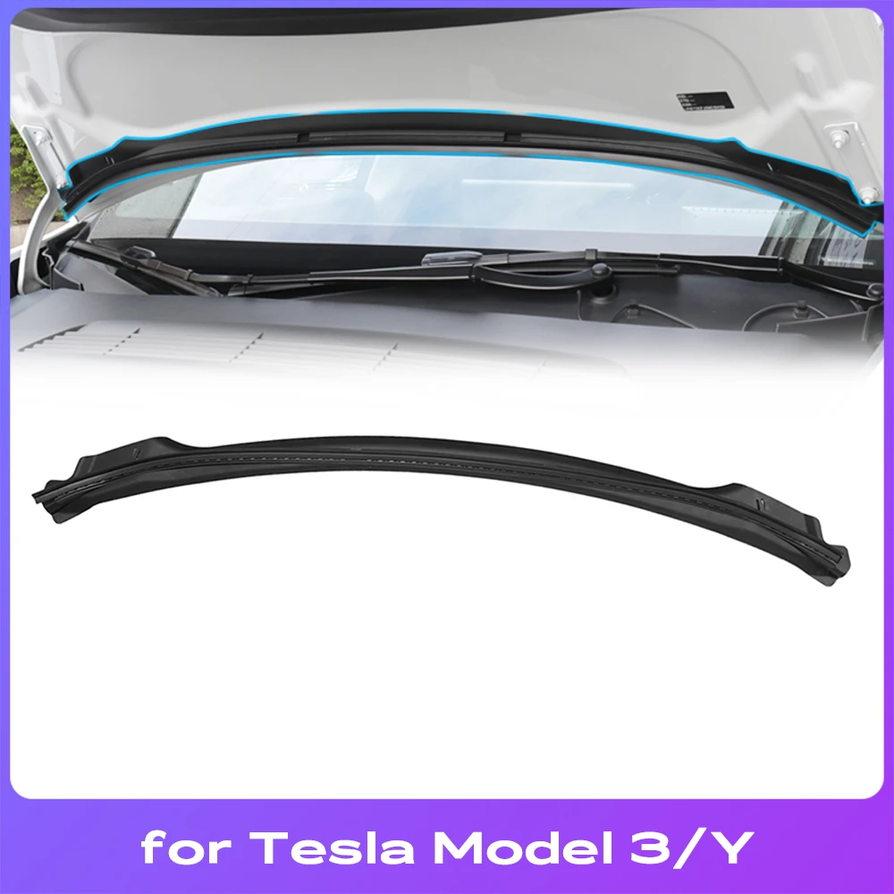 For Tesla Model 3 Y Waterproof Strip Car Front Hood Air Inlet Protective Chassis Cover Seal Protector Dust Proof