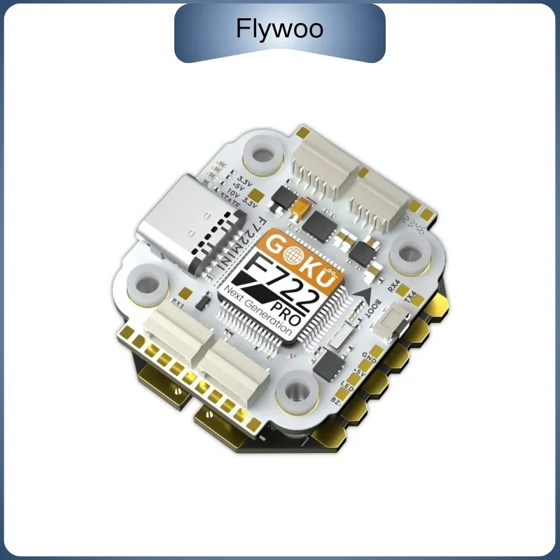 Flywoo GOKU F722 Pro Mini V2 45A 20x20 Stack, 32Bit 128K Plug&Play Flight Controller ESC Combo DJI O4/O4 Pro FPV Drone DIY Parts