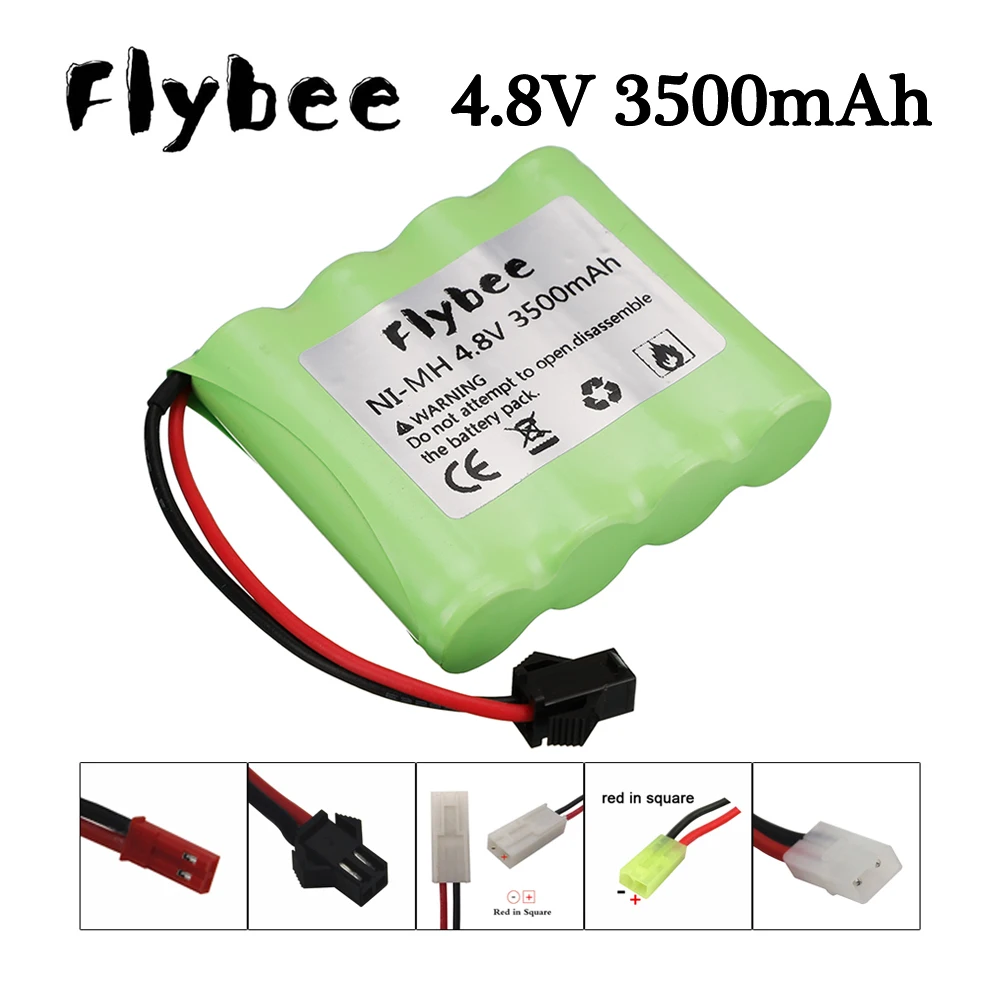 3500mah 4.8v Nimh AA Rechargeable Battery For Rc toys Cars Tanks Robot Gun NiMH Battery AA 4.8v 3000mAh Battery For Rc Boat 1PCS