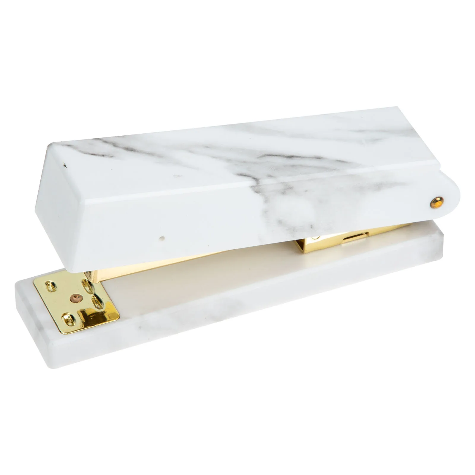 دباسة ذهبية شديدة التحمل تدوم طويلاً، أداة تدبيس مريحة، ملحقات سطح المكتب الاحترافية لتنظيم المكتب والمنزل #5