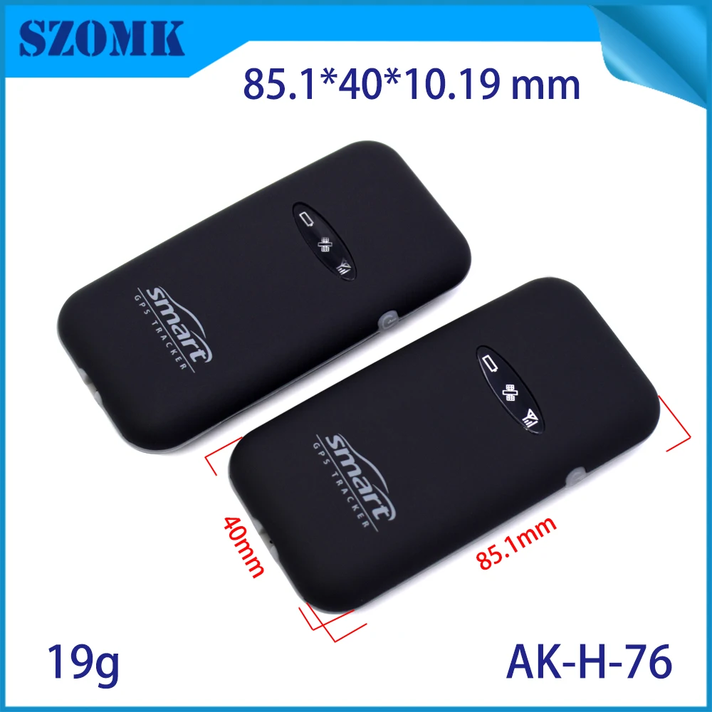 1Piece 85*40*10mm GPS tracking abs plastic housing soft car motorcycle vehicle GPS tracker plastic housing electronics enclosure