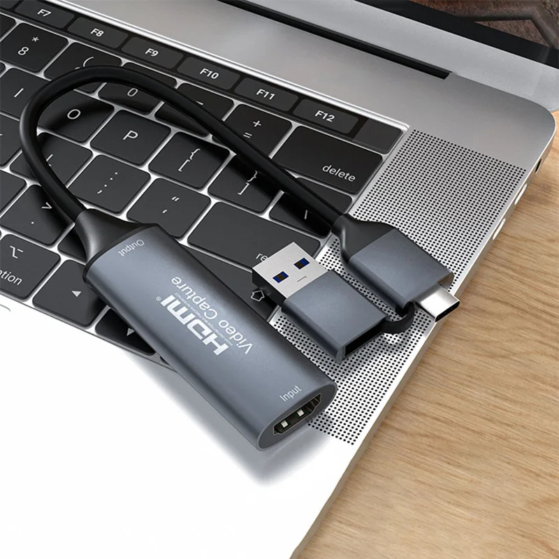 بطاقة التقاط فيديو USB من النوع C ، 4K ، P ، 60Hz ، HDMI ، USB ، من من من من من نوع C ، صندوق هارب للألعاب للكمبيوتر الشخصي ، الكمبيوتر ، DSLR ، الكاميرا ، سجل البث المباشر