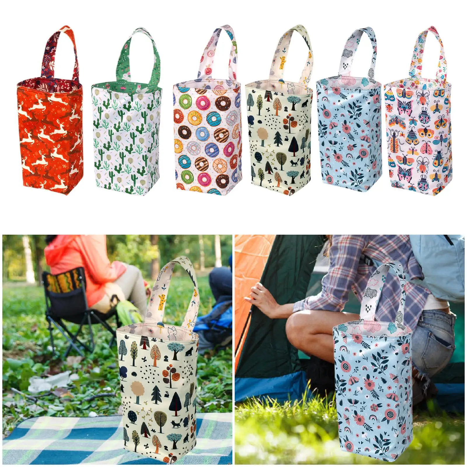 Bolsa de pañales de tela para bebé, bolsa de viaje portátil lavable, resistente al agua, bolsa húmeda para piscina, traje de baño, pañal de tela de