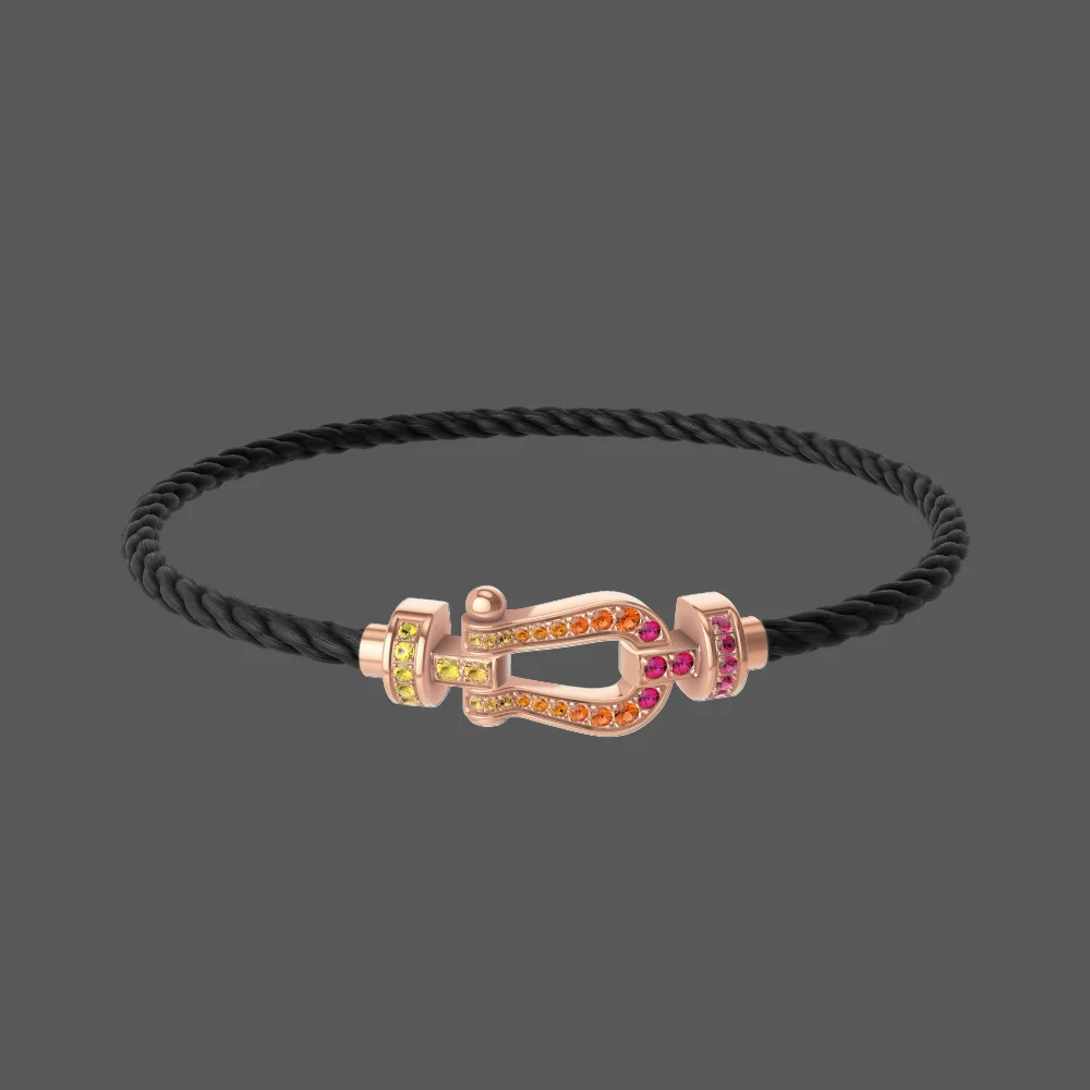 

2026 High-Quality Fashion Classic Medium Size Color Diamond Hoop Earrings for Daily Wearing