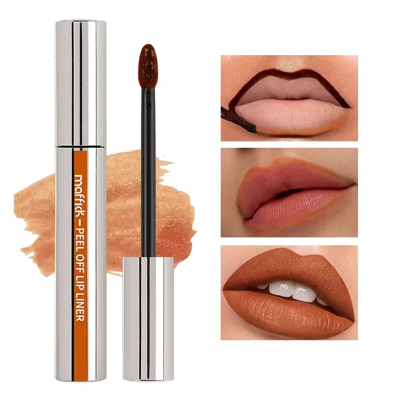 3 Colors Peel Off Lip Gloss Outline Contour Tattoo Lip Stain Matte Nude Pink  Tear Off Natural Lip Tint