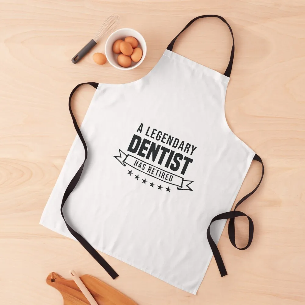 

A Legendary Dentist has retired Apron japanese woman Things For The Kitchen Apron