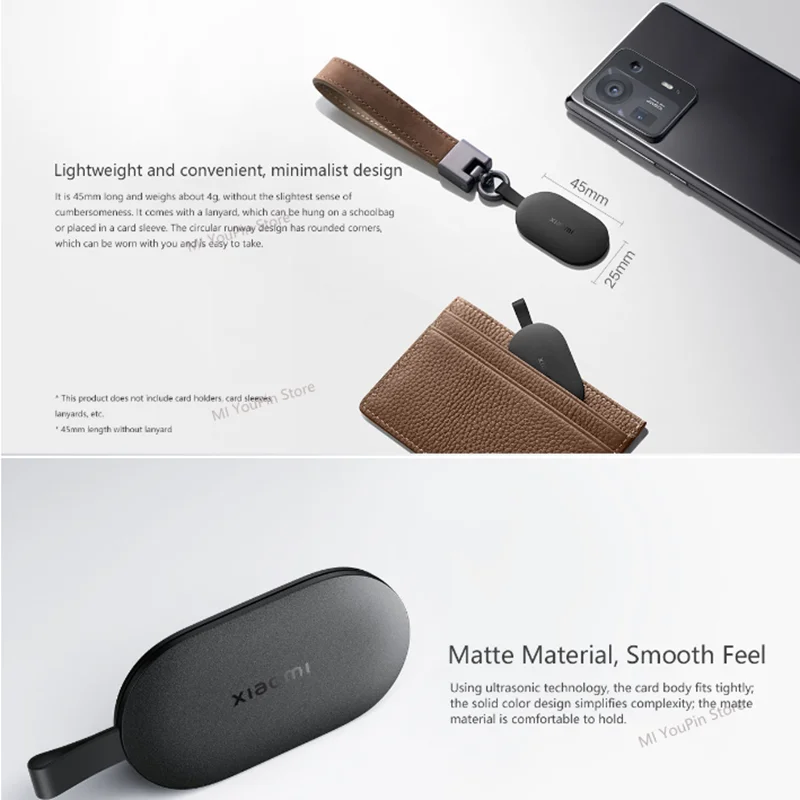 Global Version Xiaomi Smart Door Lock NFC Card Supports Smart Door Locks In Xiaomi NFC Function Control for Home Security