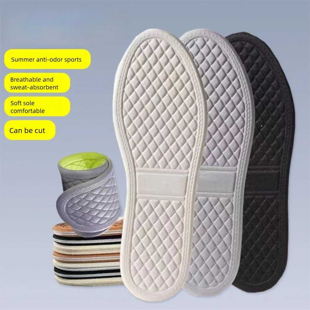 1pair Absorb-Sweat Absorb-Sweat Shoes Pads Light Weight Feet Care Running Insoles Mesh Breathable Absorb-Sweat Technology