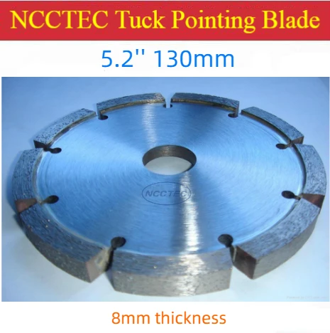 

5.2'' Diamond Tuck point blade B52TP / 5.2 inches 130mm concrete wall tuck pointing GROOVING tools / 8mm thickness segments