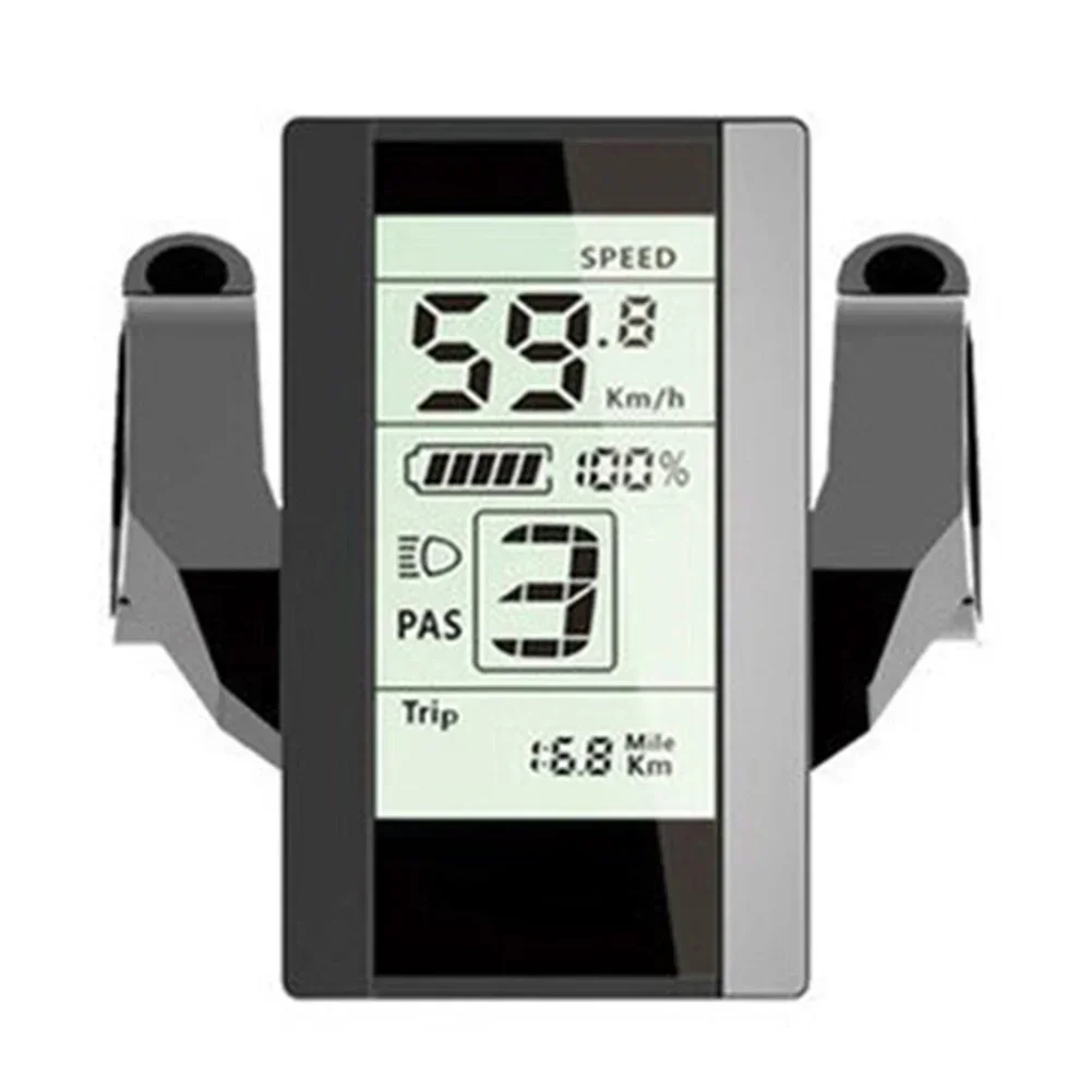 

800S Ebike Display for Bafang BBS01 BBS02 HD Midder Motor Piug 5 Pin Female Package Includes 1 Display Material Metal+Plastic