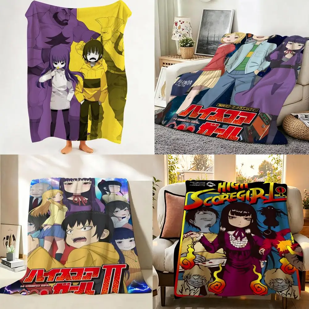 

Anime H-Hi Score G-Girl Throw Flannel Throw Blanket Suitable for Sofa、Living Room、Bedroom