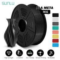 SUNLU PLA Meta 3D Filament Printing 1KG 1.75MM High Liquidity Better for Fast Printing Eco-Friendly Artwork Design Save Energy