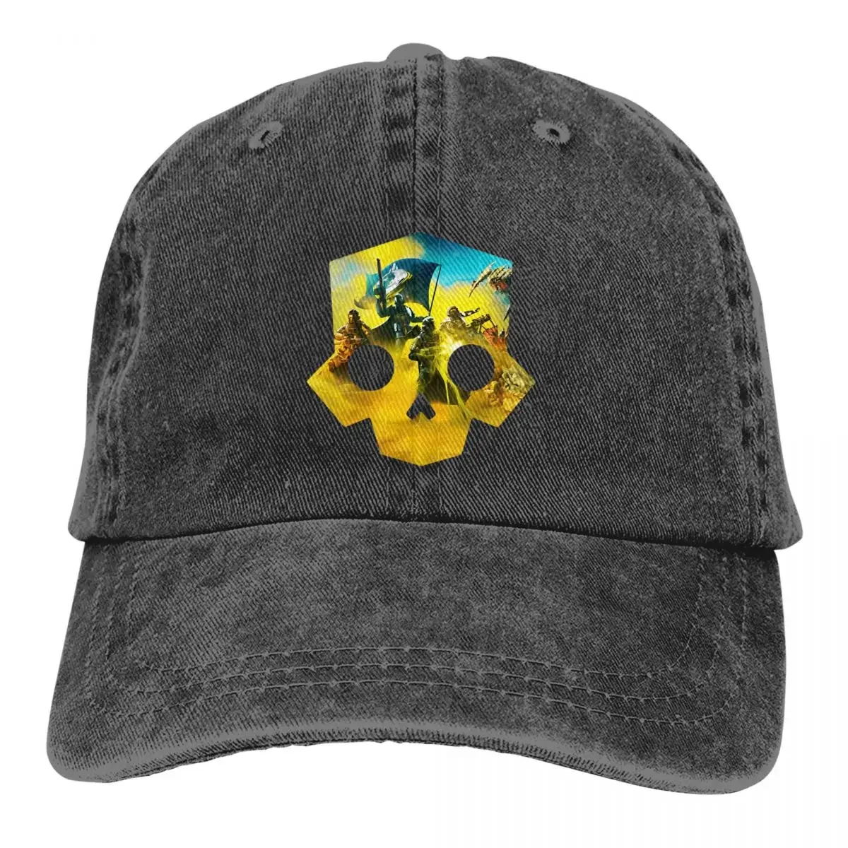 Casual Helldivers 2 Video Game Helldivers II Booooom Baseball Cap for Men Women Distressed Cotton Sun Cap Summer Hats Cap