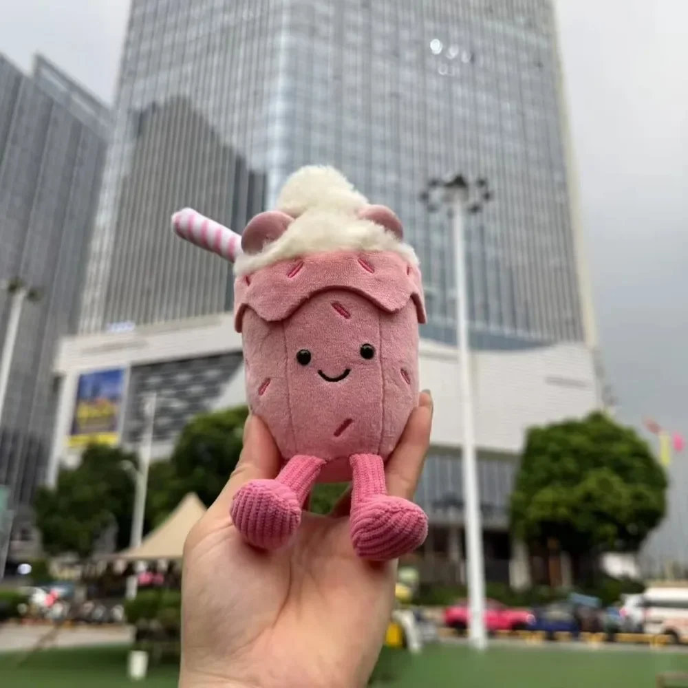 Nouveau Kawaii gelée chat série amusante porte-clés mignon apaisant compagnon en peluche porte-clés poupée apaisant jouet Festival cadeau