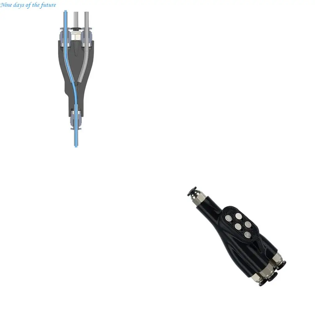 

4-дюймовые соединители адаптера PTFE Tube для лаборатории X1C P1P/S 3D-аксессуары принтера 4-в-1 Замена адаптера PTFE Part E65A