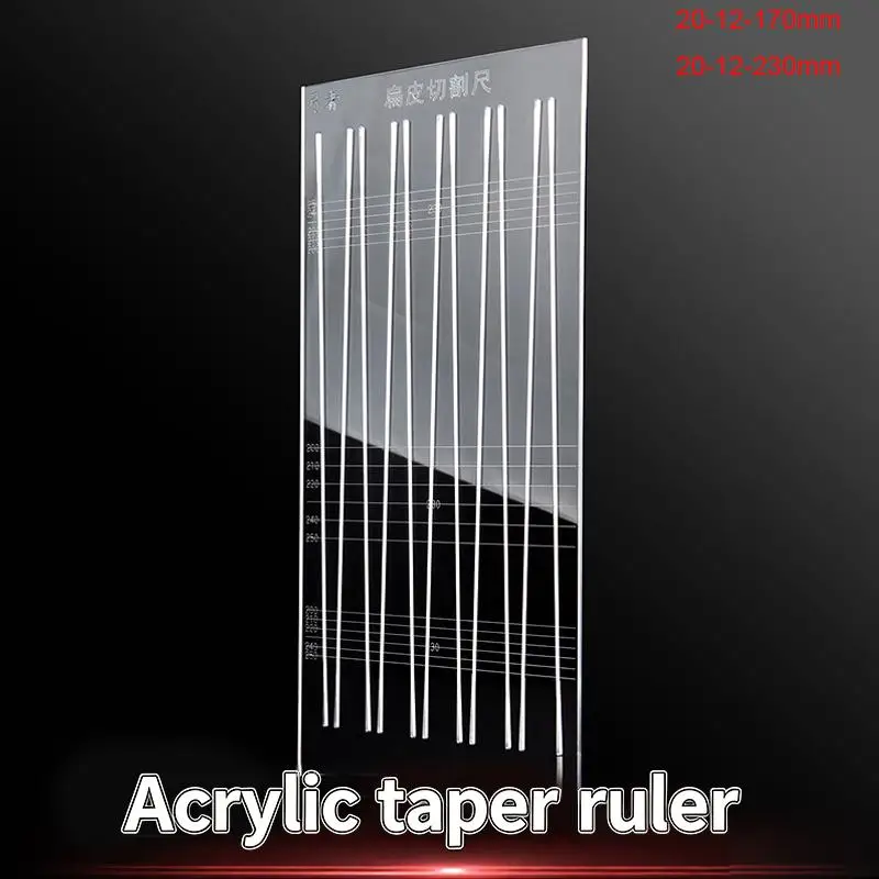 Latex Band Cutting Template Roll Cutting Ruler 20-12-170mm 20-12-230mm  Slingshot Rubber Band Accessories