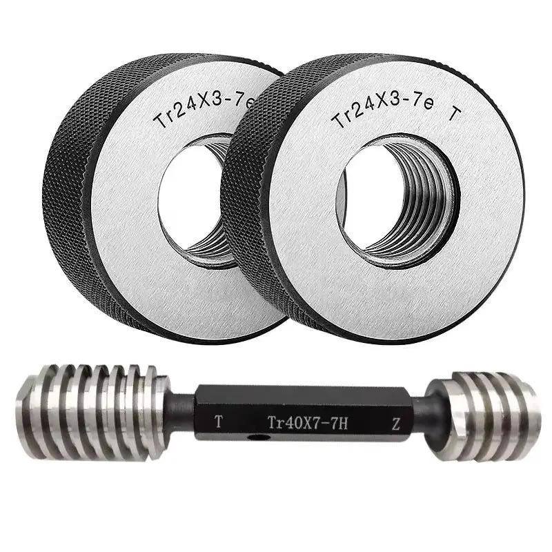 30 Degree T Thread Ring Gauge Plug Gauge Tr18/20/22/24/26 X 2/3/ 4 / 5 LH Left Teeth 7e/7H Trapezoidal Screw Gauges GO & NOGO