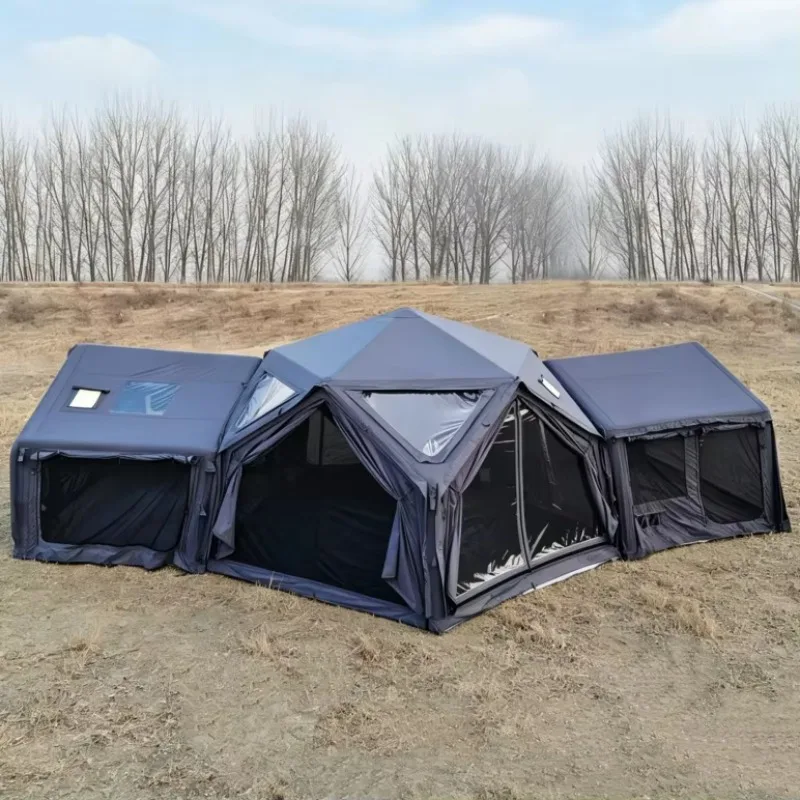 Newest Integrated Inflatable Tent Three Bedroom Four-season Air Tent Outdoor Family Camping