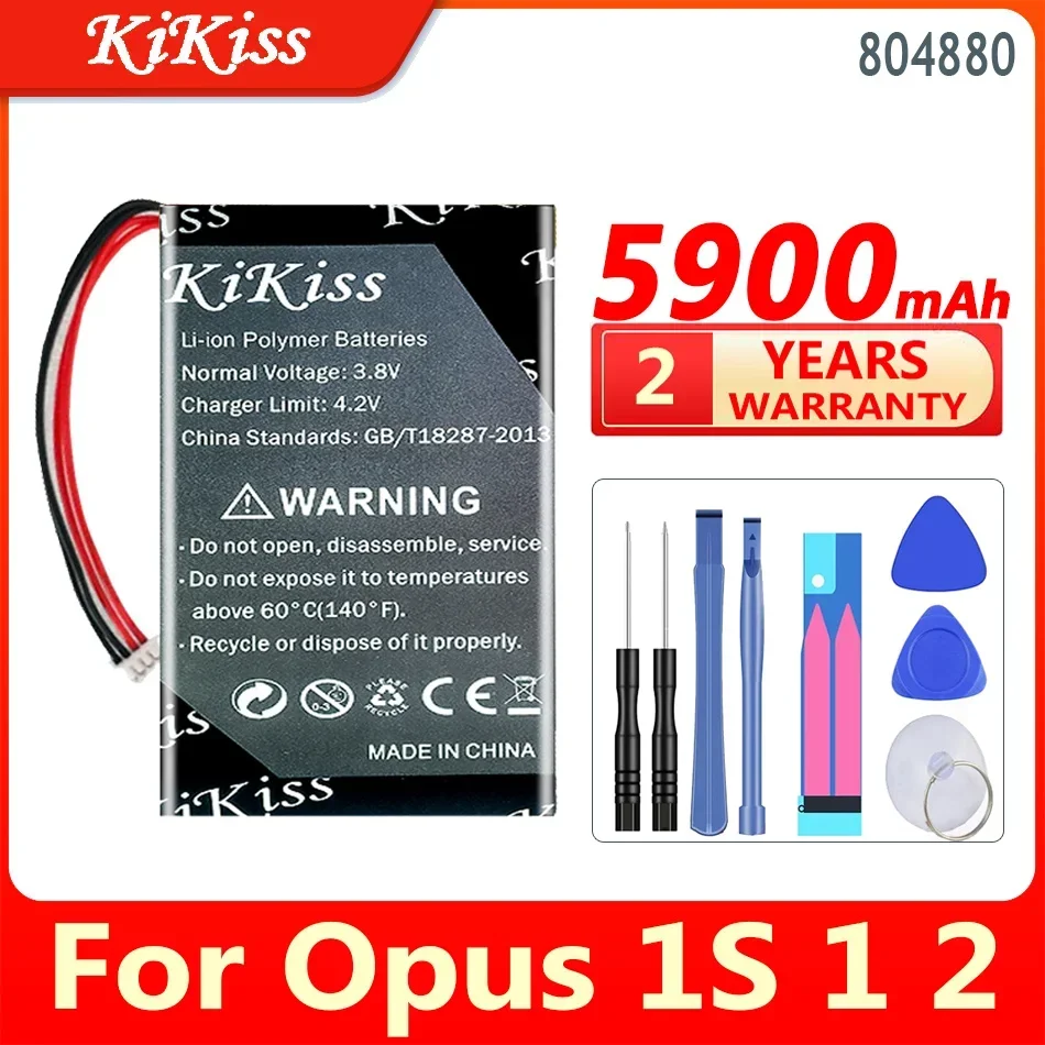 

Мощный аккумулятор 5900 мАч KiKiss 804880 для Opus 1S 1 2 для Opus1 Opus2, цифровая батарея