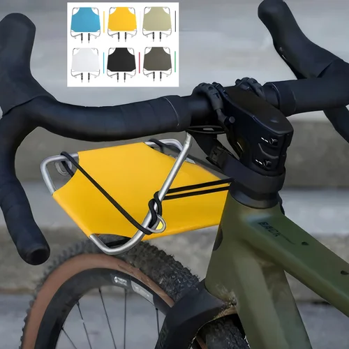 Imagen 1 del producto Portaequipajes delantero plegable para bicicleta, cesta de Metal para bicicleta, portaequipajes delantero para bicicleta de montaña y carretera