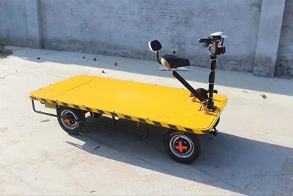 Farm Using Electric Transport Platform Hand Cargo Trolley for Warehouse Electric Garden Trolleys Cart Truck