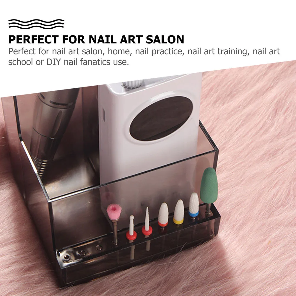 

1Pcs Grinding Heads Storage Rack Sturdy Nail Art Tool Organizer for Manicure Polisher Holder Display Base Ideal for Nail School