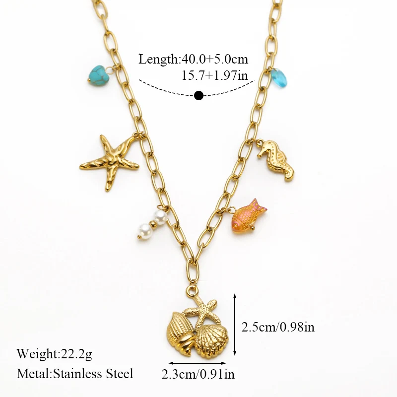 EILIECK 316L Edelstahl Tulpenblüten-Anhänger Halskette für Damen 18K PVD-beschichtet Wasserdicht Modische Halskette Schmuck Geschenk – Detail 14