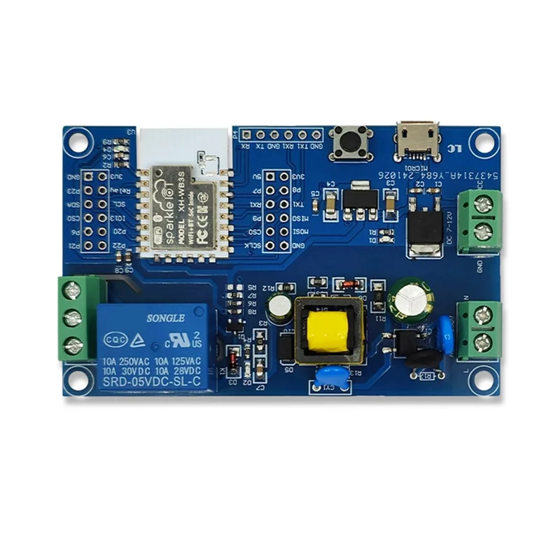 

A13E-BK7238 WIFI Bluetooth релейный модуль макетная плата источник питания переменного/постоянного тока для дистанционного управления приложением для умного дома