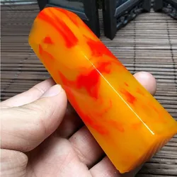 Tân Cương Gobi Bloodstone Vàng-Đá Mã Não Đỏ Phong Ấn, Một Tên Phổ Biến Cói, Một Cuốn Sách Ấn, dấu Cắt Vật Trang Trí.