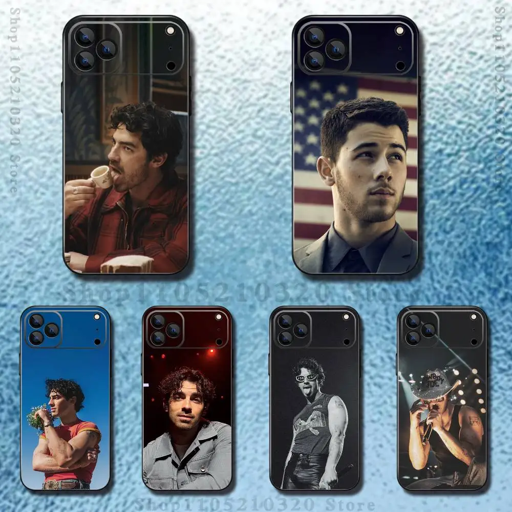 Singer J-Joe J-Jonas Phone Case For iPhone 17,16,15,14,13,12,11,Pro,Max,Plus,E,SE4,Air,Mini Black Soft Funda