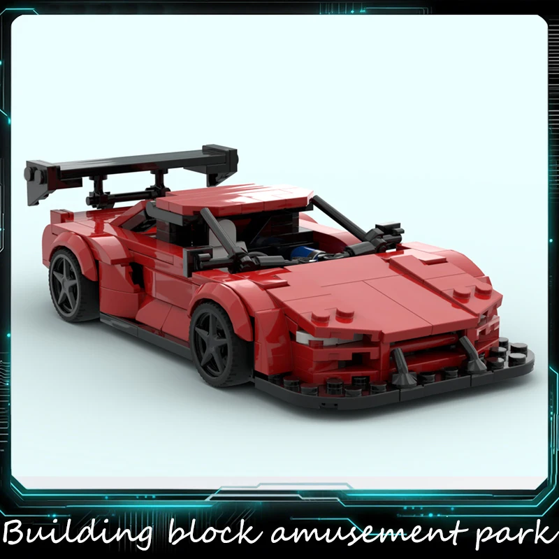 

Конструктор 409 деталей: Гоночный красный суперкар с широким кузовом, модель скоростного автомобиля, игрушка для детей, подарок на праздник