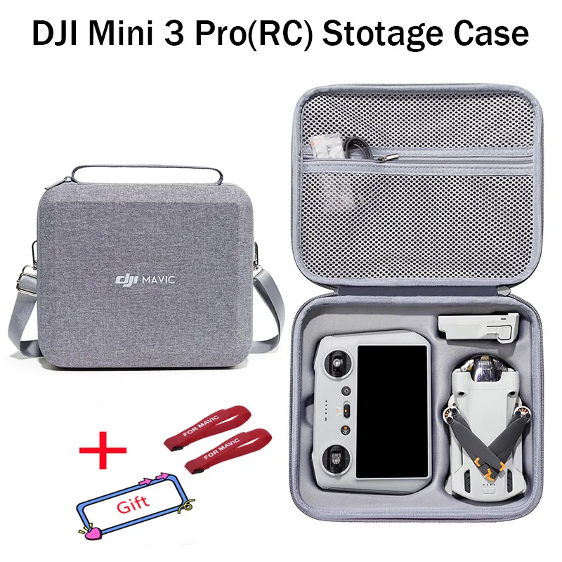 DJI Mini 3 Pro RC&RC N1 All in One Shoulder Portable Bag Shockproof Drone Accessories Storage Box Gift Propeller Stabilizer