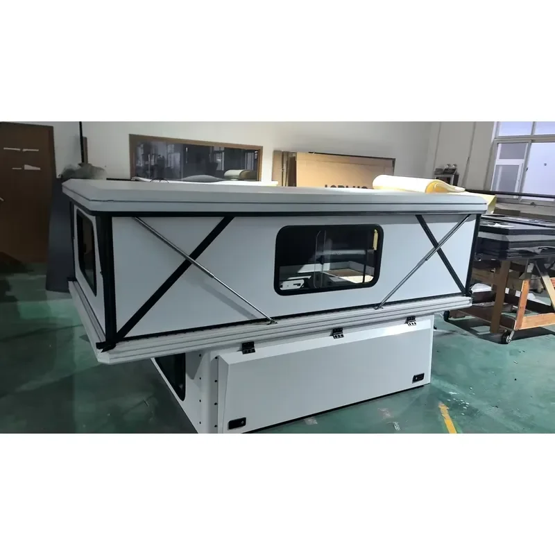 WINCAR 4X4 Pop Up Four-Season Two-Bedroom Hard Wall Aluminum Shell Canopy Camper for Pickup Trucks - view 2