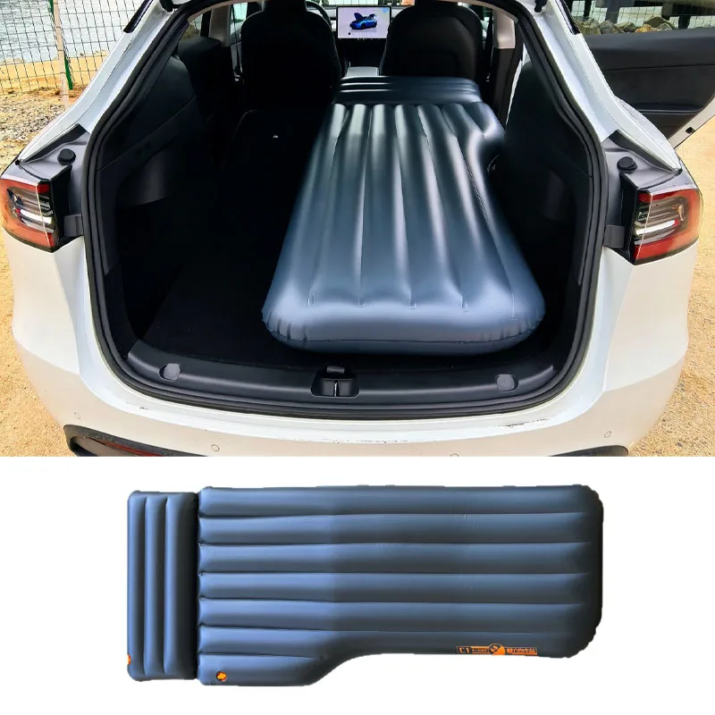 Trunk Air Mattress for Car Camping Slope-Leveling Design Compatible for Tesla & Other Vehicles with Angled Trunk Floors view 4