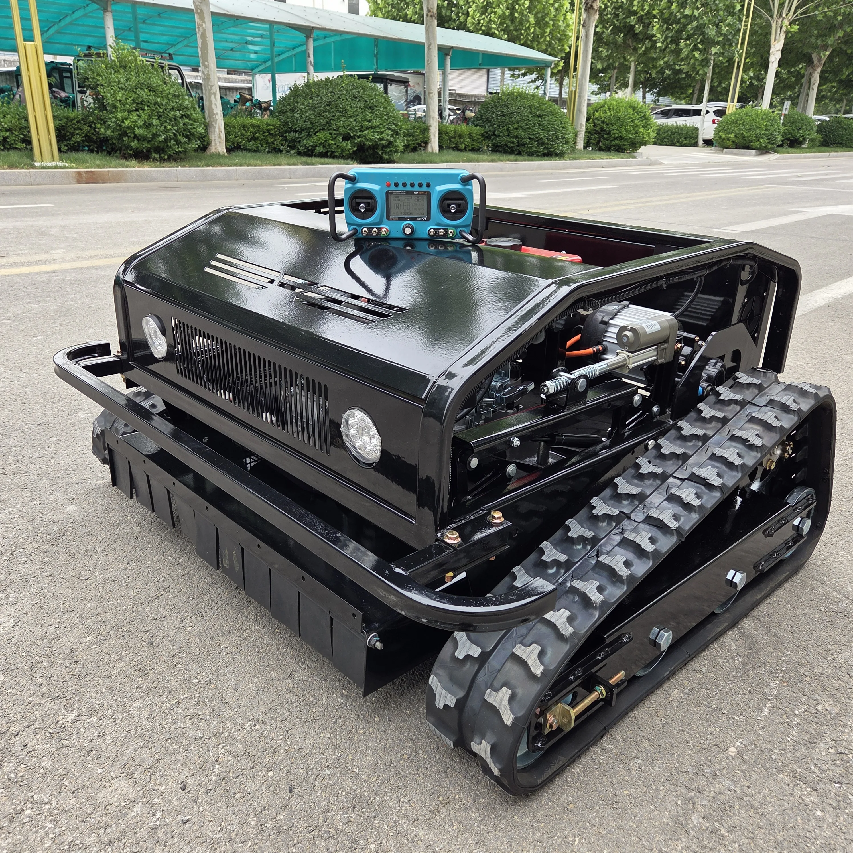 Nuevo cortacésped mejorado con control remoto para jardín, césped, patio y huerto, césped de alta potencia, aplicación todo terreno