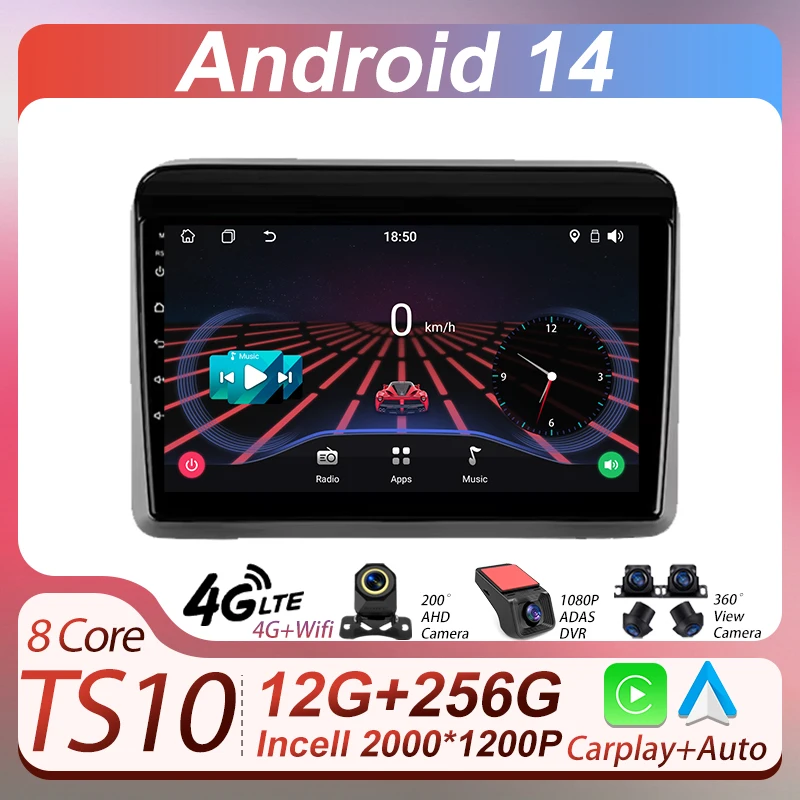 

9 inch 2DIN Android 14 For Suzuki Ertiga 2018 - 2020 IPS Touch Screen BT FM Radio GPS Navigator Car Multimedia Player AutoMotive