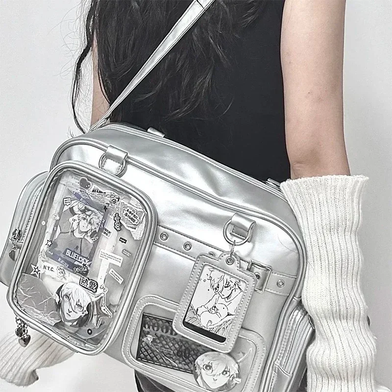 

Stylish Korean Concert Bag, Multi-pocket Anime Ita Bag, Versatile Crossbody Backpack for Girls