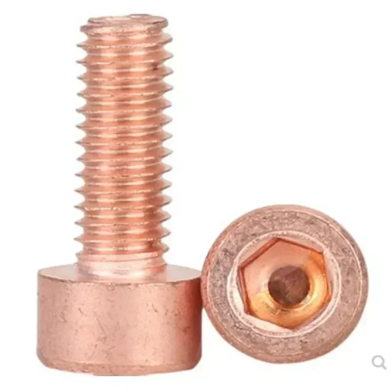 5 قطعة-10 قطعة DIN912 T2 النحاس عرافة المقبس المسمار M2 M2.5 M3 M4 M5 M6 مسدس ألين غطاء رئيس آلة البراغي #3