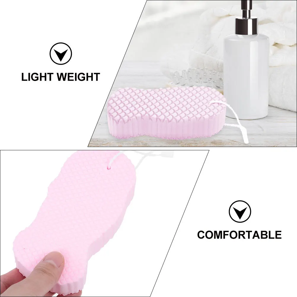 ฟองน้ำอาบน้ำเด็ก 3 ชิ้น สำหรับทำความสะอาดร่างกายเด็กเล็ก ฟองน้ำขัดตัวแบบพกพา อุปกรณ์อาบน้ำเด็ก ฟองน้ำอาบน้ำสำหรับใช้ในบ้าน