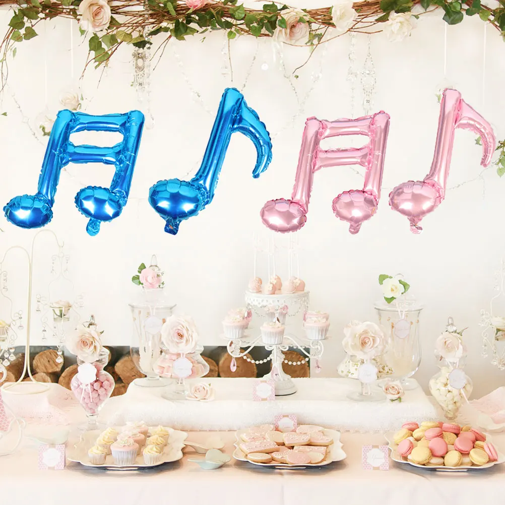 

4 Pcs Musical Balloon Note Balloons Birthday Wedding Decor for Party Decoration Aldult